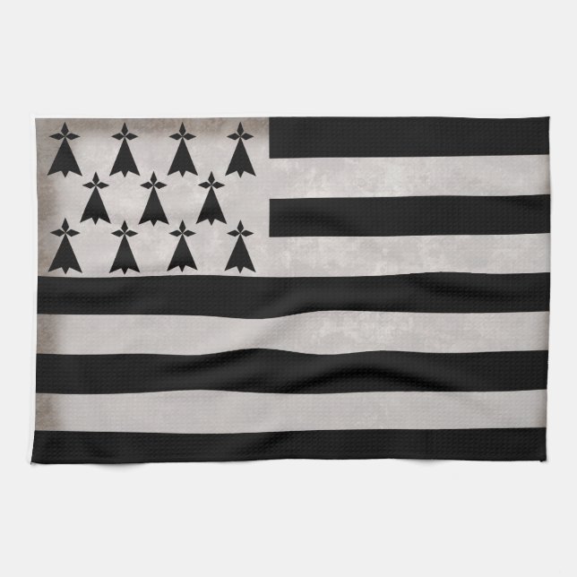 Flag of Brittany Tea Towel (Horizontal)