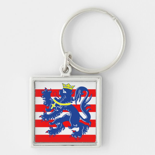 Flag of Bruges/ Brugge, Belgium Key Ring (Front)