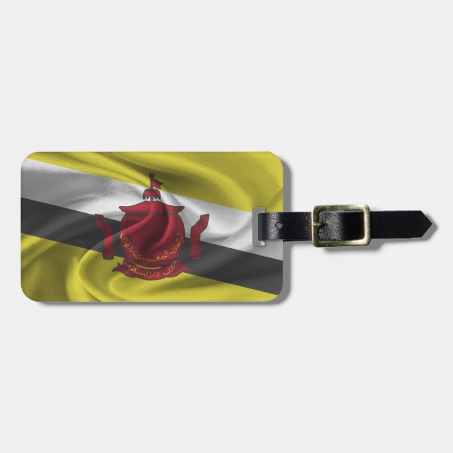 Flag Of Brunei Luggage Tag (Front Horizontal)
