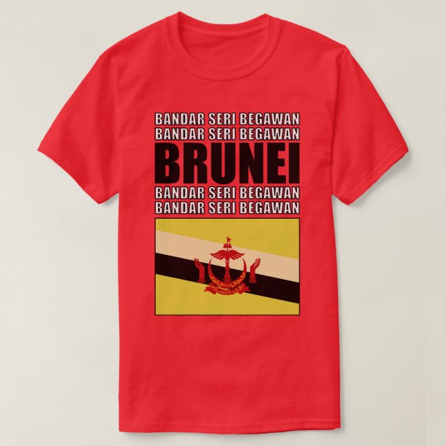 Flag of Brunei T-Shirt (Design Front)
