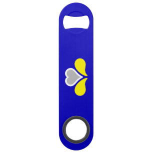 Flag of Brussels, Belgium Bar Key