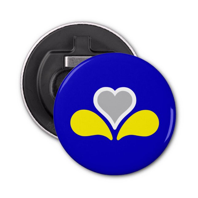 Flag of Brussels, Belgium Bottle Opener (Front)