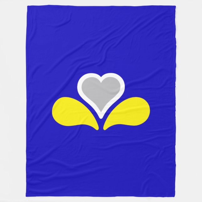 Flag of Brussels, Belgium Fleece Blanket (Front)