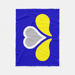 Flag of Brussels, Belgium Fleece Blanket