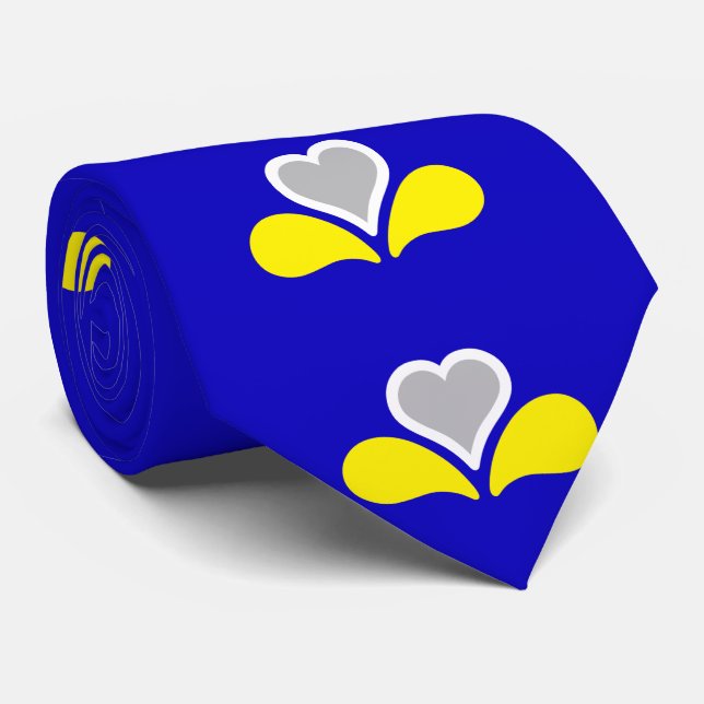Flag of Brussels, Belgium Neck Tie (Rolled)