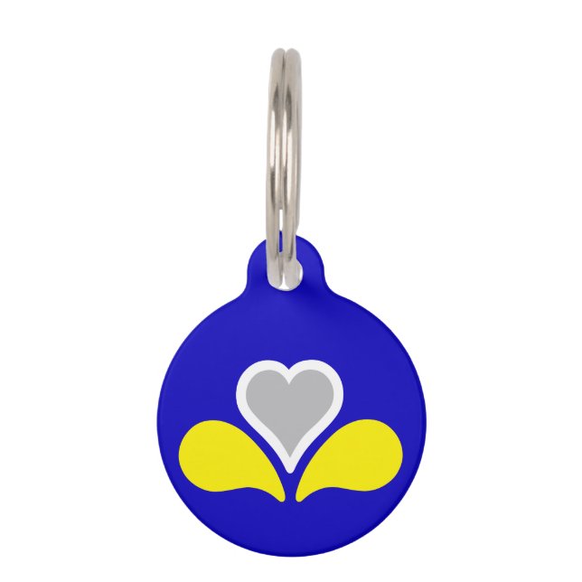Flag of Brussels, Belgium Pet ID Tag (Front)