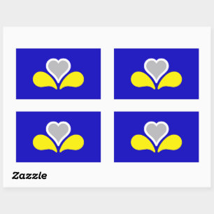 Flag of Brussels, Belgium  Rectangular Sticker