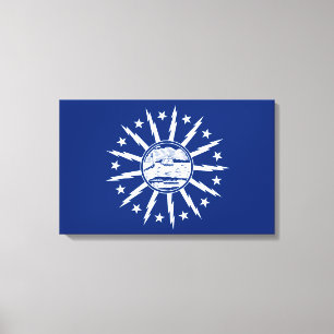 Flag of Buffalo (City in New York State) Canvas Print