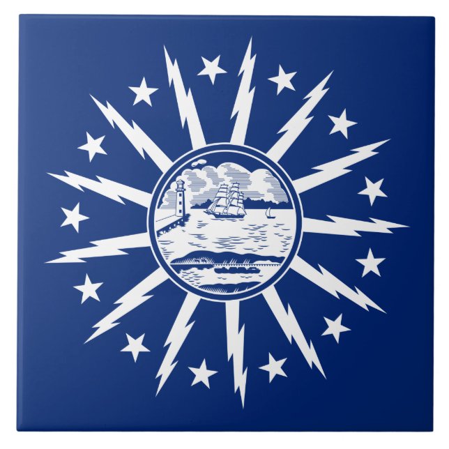 Flag of Buffalo (City in New York State) Tile (Front)