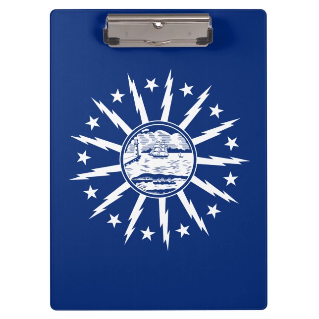 Flag of Buffalo, New York Clipboard (Front)