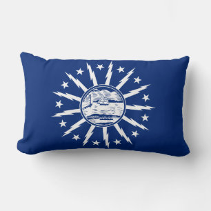 Flag of Buffalo, New York Lumbar Pillow