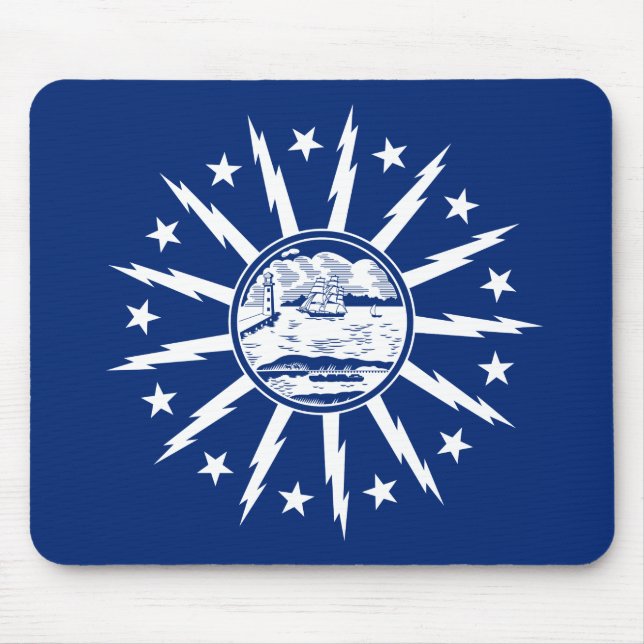 Flag of Buffalo, New York Mouse Mat (Front)