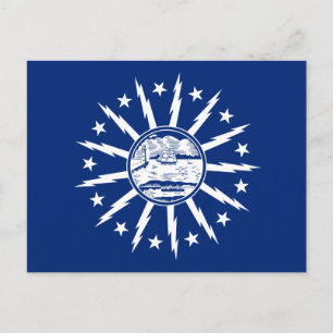 Flag of Buffalo, New York Postcard