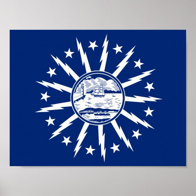 Flag of Buffalo, New York Poster (Front)