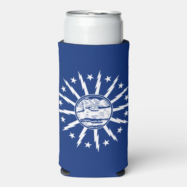 Flag of Buffalo, New York Seltzer Can Cooler (Seltzer Front)