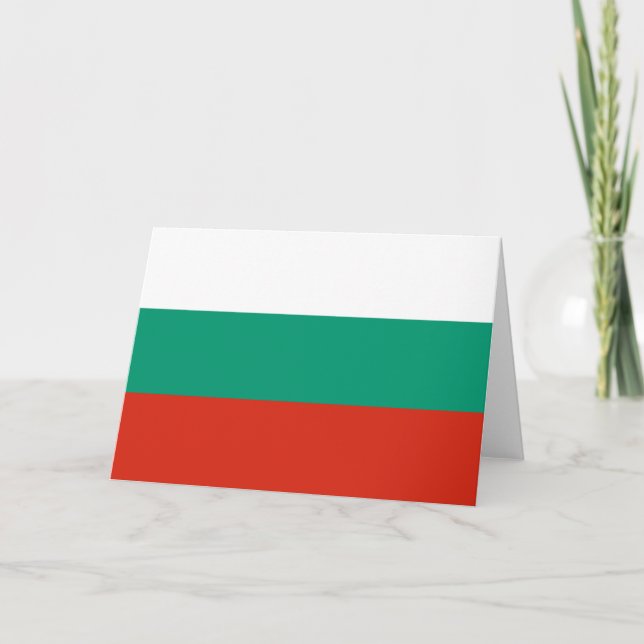 Flag of Bulgaria Card (Front)