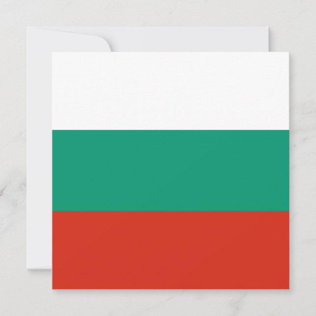 Flag of Bulgaria Card (Front)