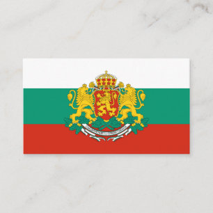 Flag Of Bulgaria Coat Of Arms Business Card
