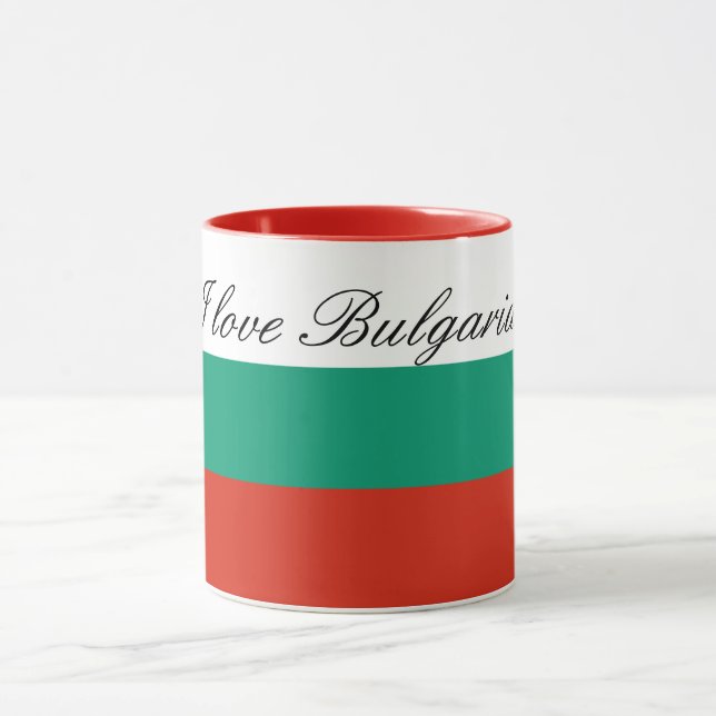 Flag of Bulgaria or Bulgarian Mug (Center)