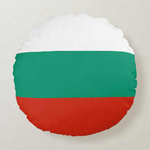 Flag of Bulgaria Round Cushion