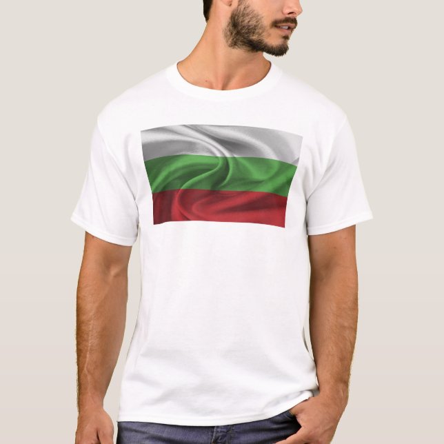 Flag Of Bulgaria T-Shirt (Front)