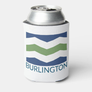 Flag of Burlington, Vermont Can Cooler