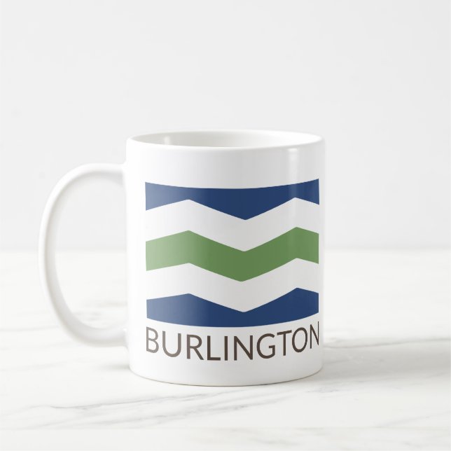 Flag of Burlington, Vermont Coffee Mug (Left)