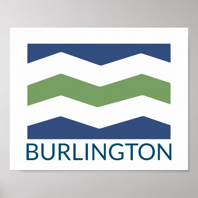 Flag of Burlington, Vermont Poster (Front)