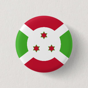Flag of Burundi 3 Cm Round Badge