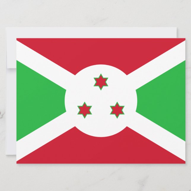 Flag of Burundi Card (Front)