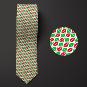 Flag of Burundi Pattern Tie