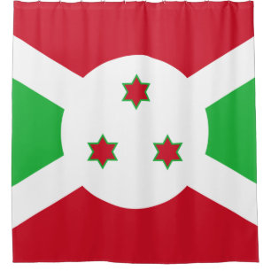 Flag of Burundi Shower Curtain