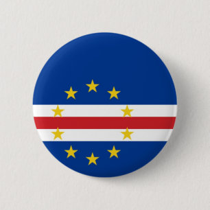 Flag of Cabo (Cape) Verde on Pin / Button Badge