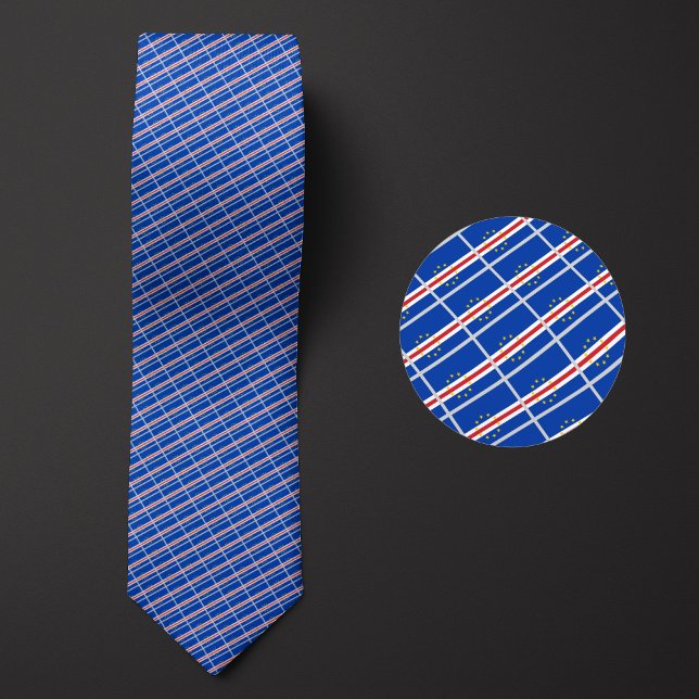 Flag of Cabo Verde Pattern Tie (Creator Uploaded)