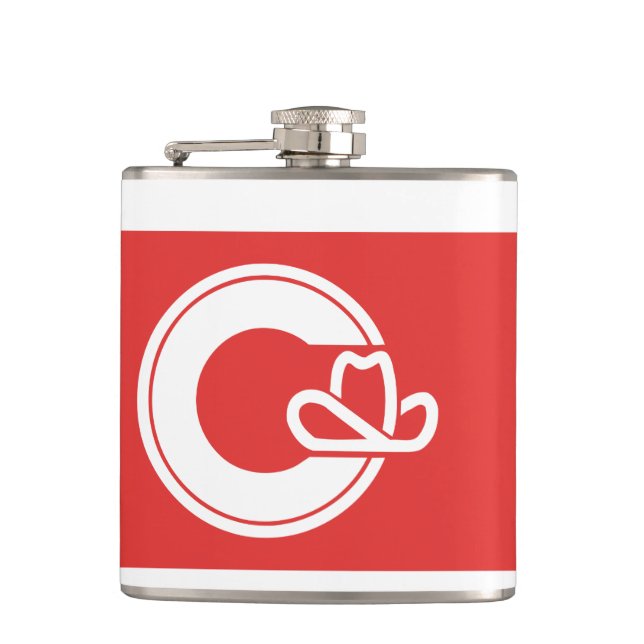 Flag of Calgary, Alberta Flask (Front)