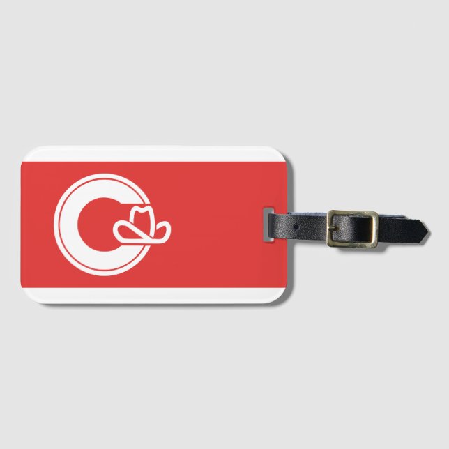 Flag of Calgary, Alberta Luggage Tag (Front Horizontal)