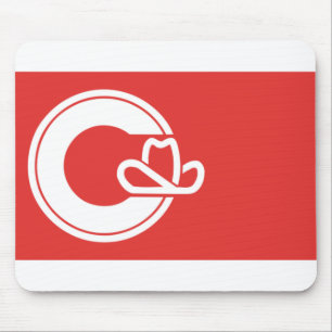 Flag of Calgary, Alberta Mouse Mat