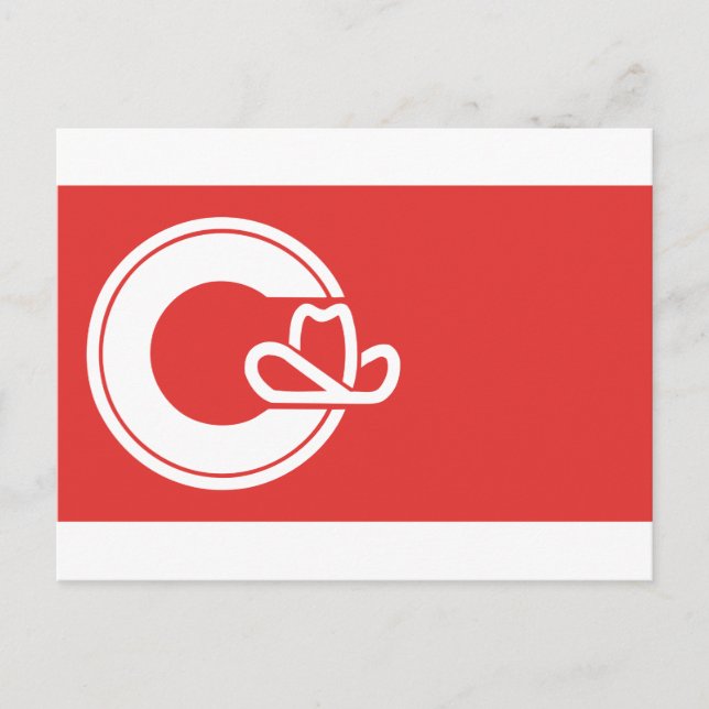 Flag of Calgary, Alberta Postcard (Front)