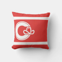Flag of Calgary, Alberta Throw Pillow
