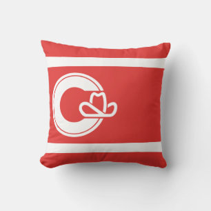 Flag of Calgary, Alberta Throw Pillow