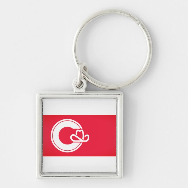 Flag of Calgary, CANADA Key Ring (Front)