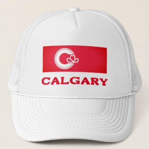 Flag of Calgary, CANADA Trucker Hat