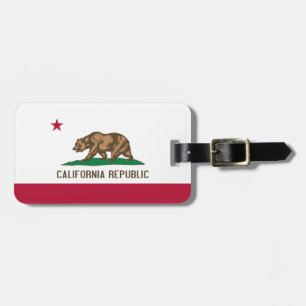 Flag of California Personalised Luggage Tag