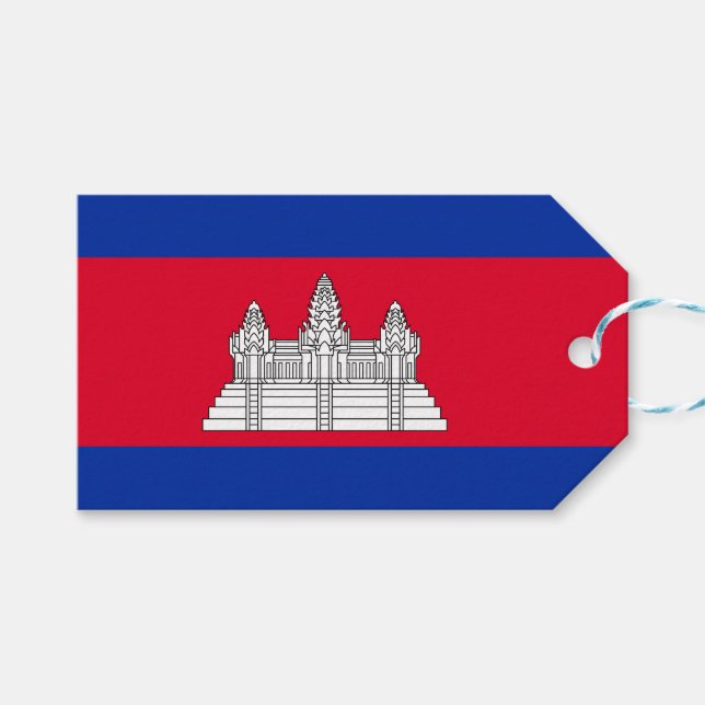 Flag of Cambodia Gift Tags (Front (Horizontal))
