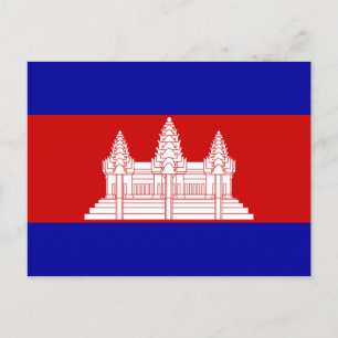 Flag of Cambodia Postcard