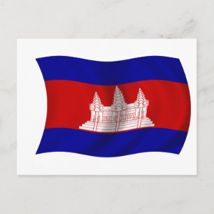 Flag of Cambodia Postcard