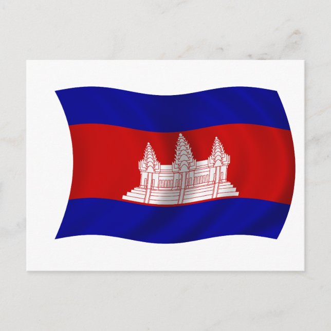 Flag of Cambodia Postcard (Front)