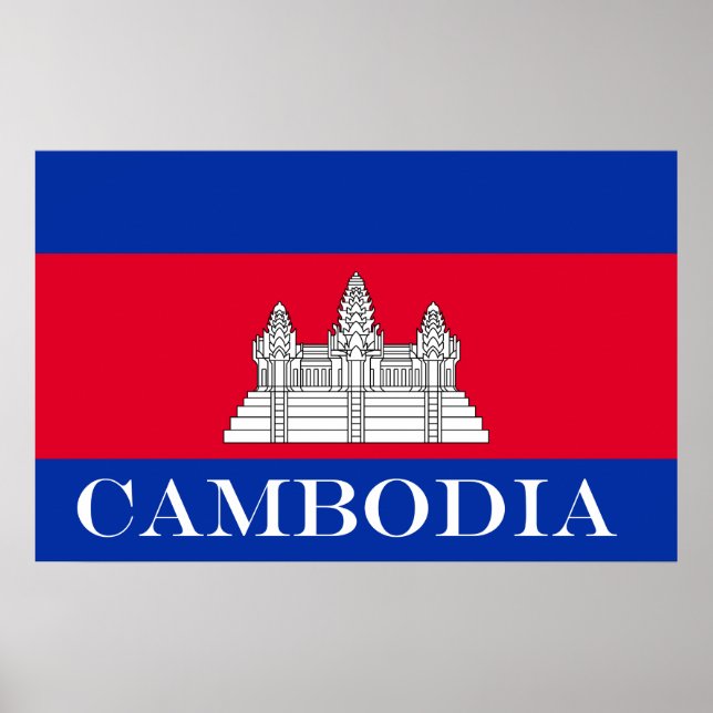 Flag of Cambodia Poster (Front)