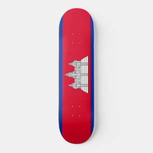 Flag of Cambodia Skateboard