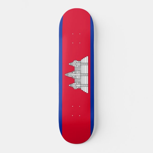 Flag of Cambodia Skateboard (Front)